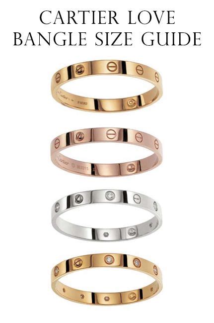 men's Cartier bracelet size guide